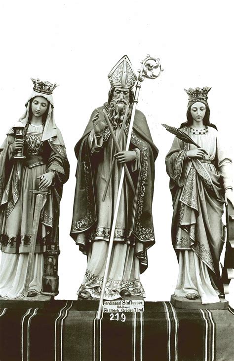 Wooden statue of St.Blase - Ferdinand Stuflesser 1875