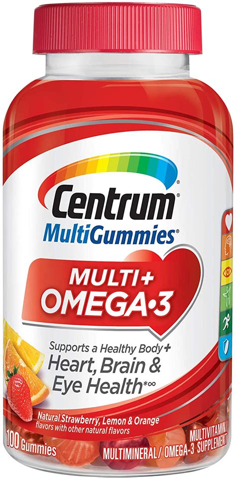 Best Centrum Multigummies Omega Gummy Multivitamin Supplement For