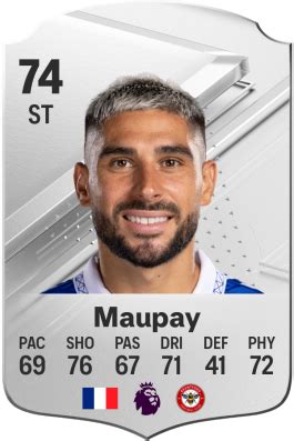 Neal Maupay EA Sports FC 24 Player Ratings - Electronic Arts