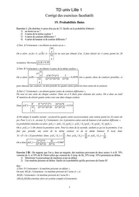 Td Corrig Univ Lille Corrig Des Exercices Facultatifs