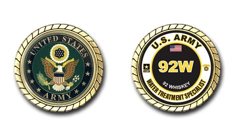 US Army 92W Water Treatment Specialist MOS Challenge Coin - US Army ...