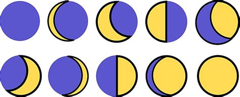 Shadowy Lunar Cycle PNG Transparent Images Free Download | Vector Files ...