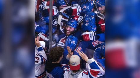 Trocheck Celebrates 2OT Goal In Game 2 With Rangers Fans NHL