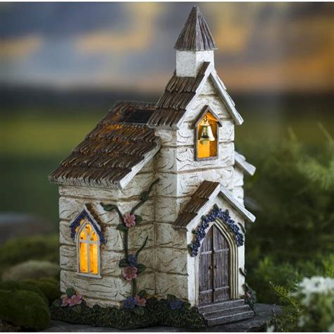 Plow Hearth Miniature Fairy English Cottage House Garden Statue