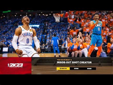 PRIME OKC THUNDER RUSSELL WESTBROOK BUILD NBA 2K23 YouTube