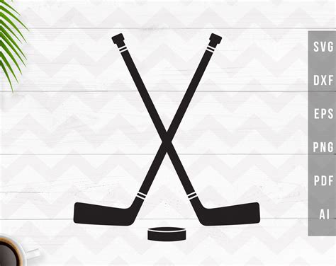 Hockey Svg Crossed Hockey Sticks Svg Hockey Puck Svghockey Etsy Canada