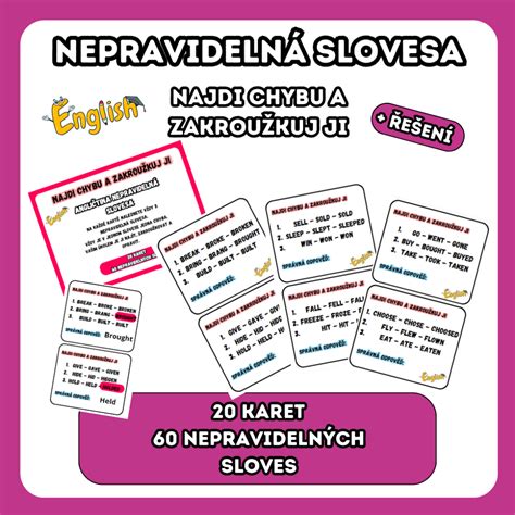 Materi L Nepravideln Slovesa