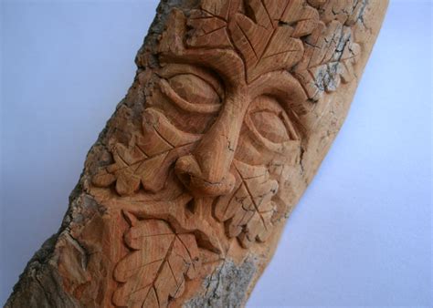 Cottonwood Bark Green Man By Lolair On DeviantArt