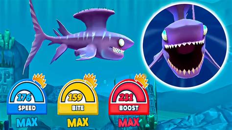 Spike Shark 🦈 Full Boost New Skin Mod All Sharks Unlocked Hungry Shark World Youtube