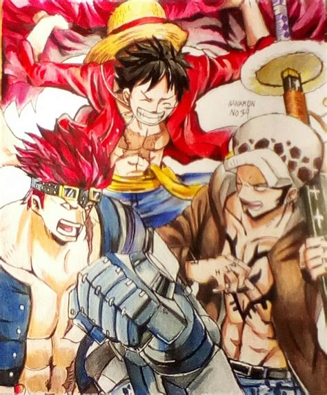 Artstation Luffy X Kid X Law