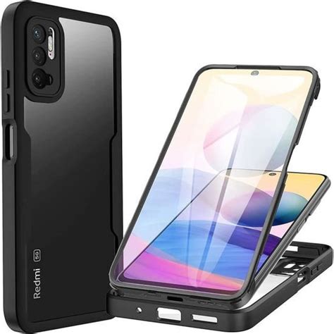 Coque Pour Redmi Note 10 5G 6 5 Bordure Renforcée Rigide Intégrale