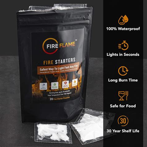 Fireflame Iniciador De Fuego R Pido Impermeable Multiusos Para