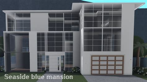 Seaside Summer Mansion 85k Exterior Bloxburg House Youtube