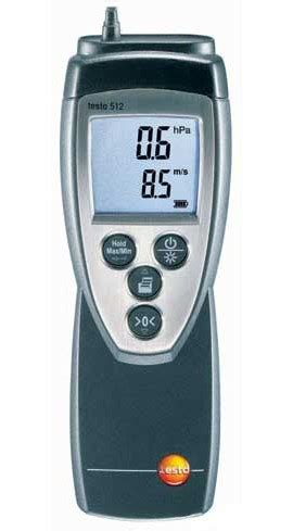 Testo Digital Manometer Anemometer Kit With Hose And