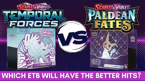 Paldean Fates Vs Temporal Forces Etb Battle Youtube