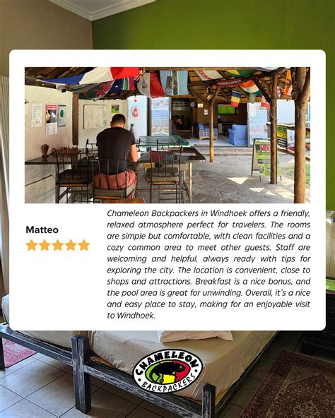 Chameleon Backpackers | Windhoek
