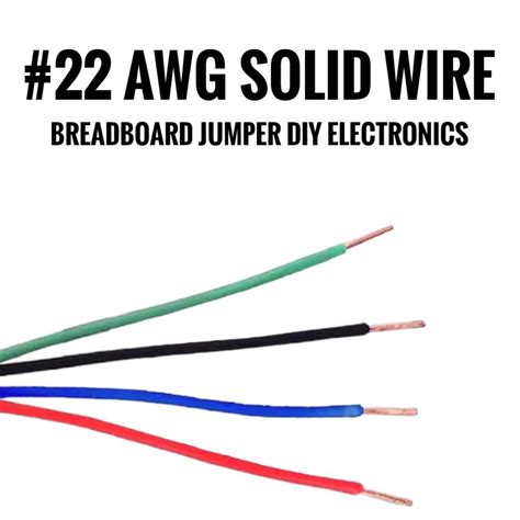 1m 22 Solid Wire For Breadboard Jumper Wires Diy Red Black Lazada Ph