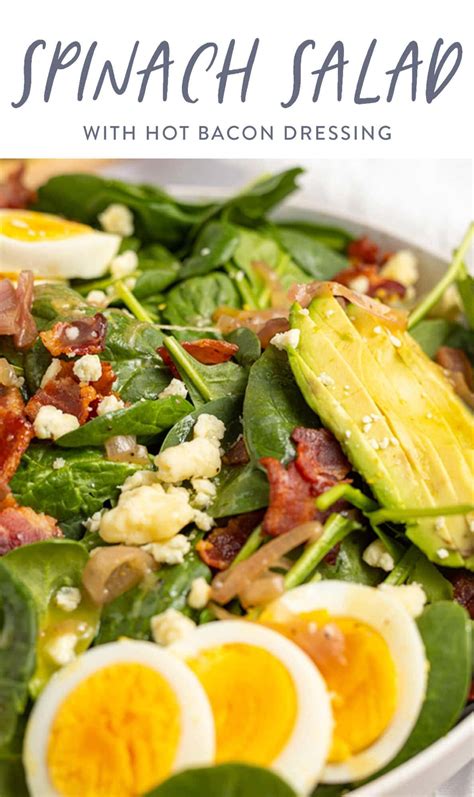 Spinach Salad With Hot Bacon Dressing 40 Aprons