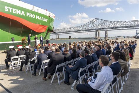 Proman Stena Bulk Holds Naming Ceremony For Methanol Tanker Stena Pro Marine In The Port Of New