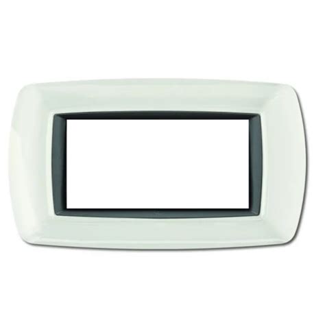 Placca Mylife Moduli Bianco Elettrocanali Serie Civili Ecl Wh