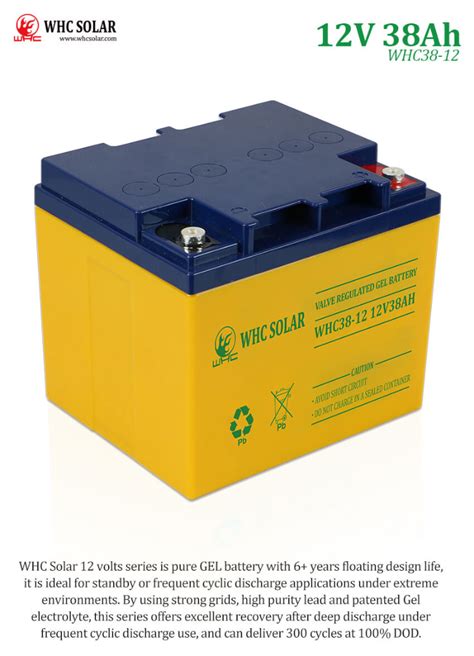 Solar Gel Battery V Ah Lead Acid Battery For Solar Power System