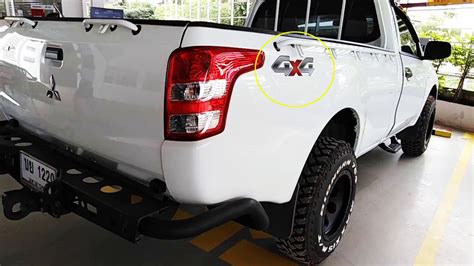 X Wd Pvc Side Cabin Rear Sticker Decal For Mitsubishi Triton L