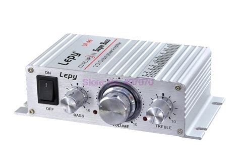 โดย DHL FedEx 50pcs LP A6 Lepy MINI 2 Ch Hi Fi สเตอรโอรถบานเอาทพท