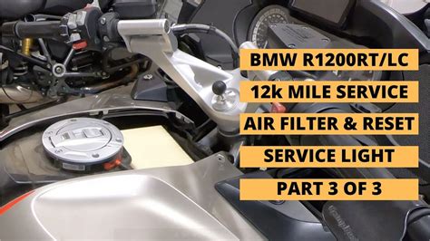 BMW R1200RT LC 12 000 Mile Service Part3 Air Filter Reset Service