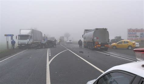 Accident cumplit pe DN2E85 Un mort și doi răniți după un carambol