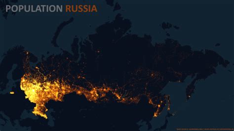 Population Map - Russia.[[MORE]] SuperMac: Data... - Maps on the Web