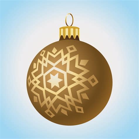 Premium Vector Christmas Shiny Bauble Vector Illustration Isolated