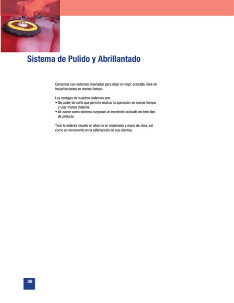 Sistema De Pulido Y Abrillantado