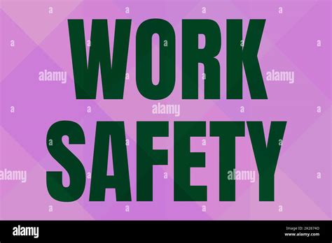 Handwriting Text Work Safety Business Concept Preventive Measures