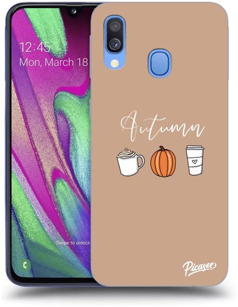 Silikonowe Przeźroczyste Etui Na Samsung Galaxy A40 A405F Autumn