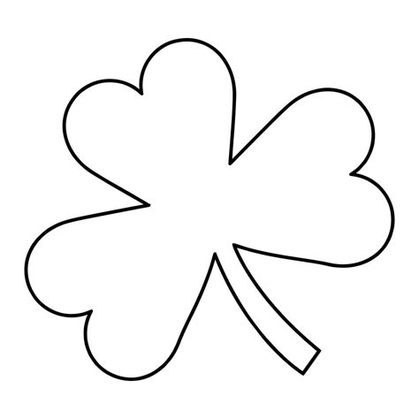 Shamrock Stencil Template Free Stencils Printables Stencils