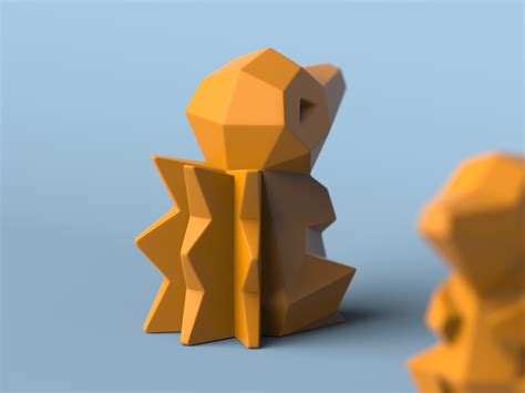 Low Poly Cyndaquil Version By Agustin Arroyo Printables Store