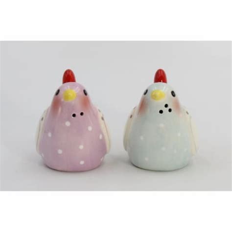 Ceramic Bird Salt And Pepper Shakers Heart Design 3 5 Inch Wedding