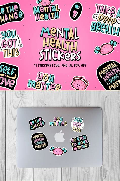 Mental health stickers | 11 Stickers - Siteoutsite