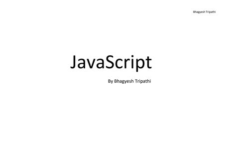 Solution Javascript Notes Basics Studypool