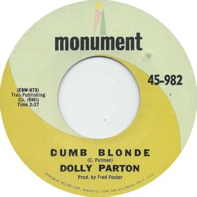 Dumb Blonde The Dolly Parton Discography