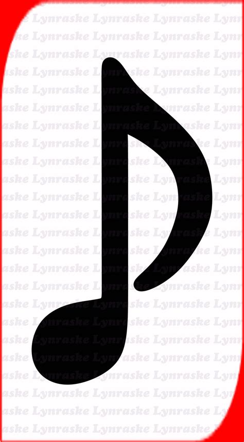 Musical Note Silhouette SVG, Svg, Dxf, Cricut, Silhouette Cut File ...