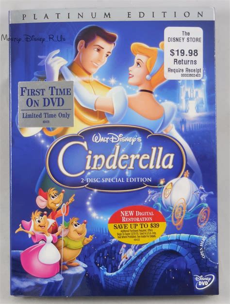 Walt Disney Cinderella Disc Dvd Special Platinum Edition The Best