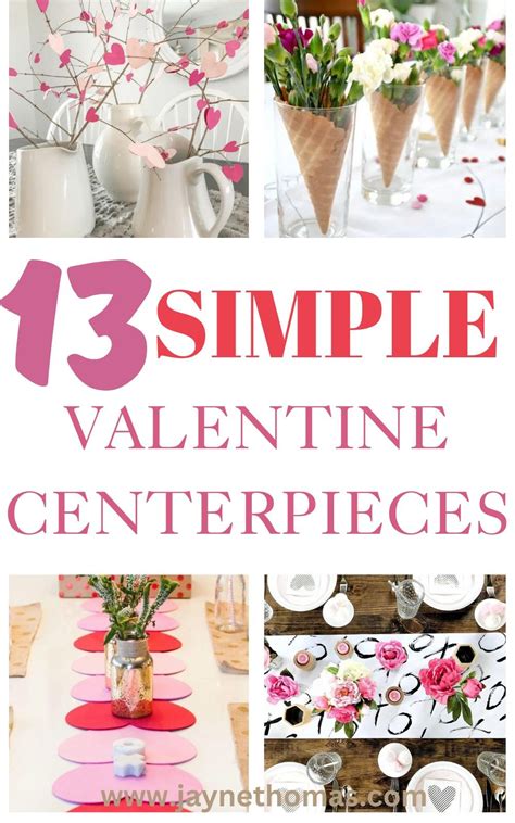simple valentines day centerpieces valentine day table decorations