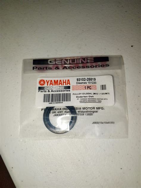 Yamaha Genuine PULLEY OIL SEAL For MIO I 125 M3 INDONESIA Lazada PH