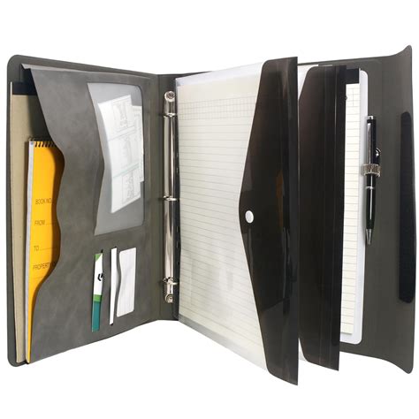 Padfolio Ring Binder With Whiteboard Clipboard And