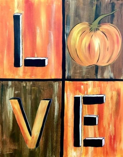 Pin By Caitlin Reagle On Paint Night Ideas Fall Canvas Painting