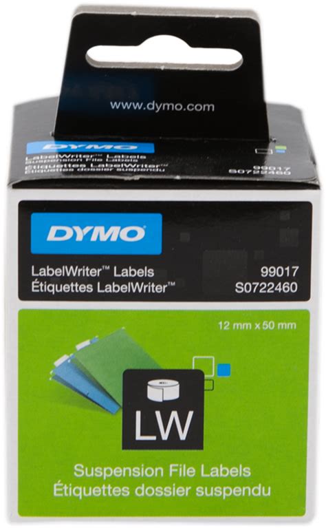 DYMO 99017 Hängeablage Etiketten 50x12mm Weiss toner24 at