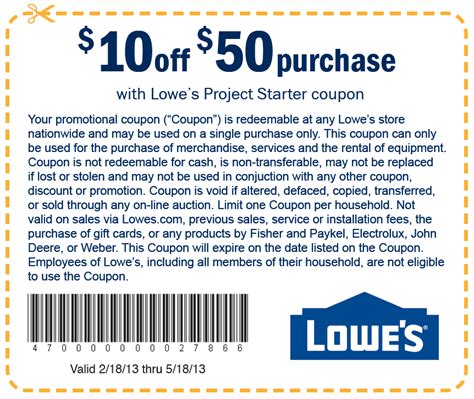 $10 Off $50 At Lowe's - DansDeals.com