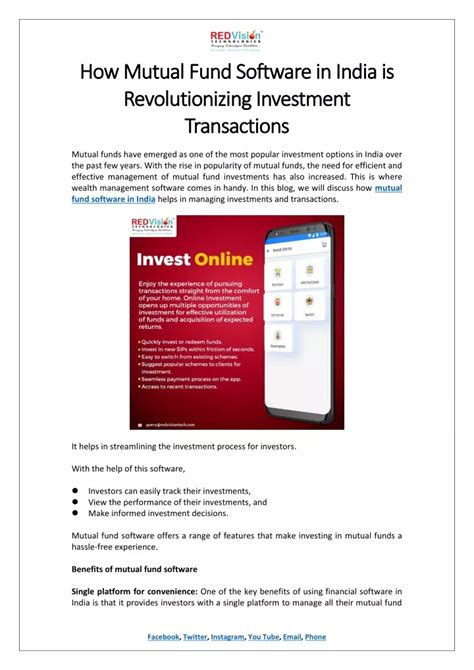 Ppt How Mutual Fund Software In India Is Revolutionizing Investment