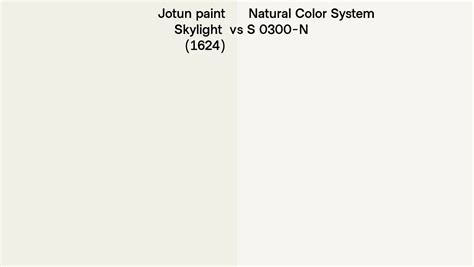 Jotun Paint Skylight Vs Natural Color System S N Side By